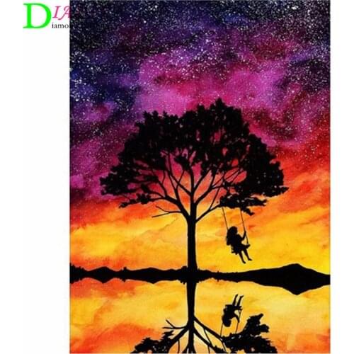 5D Diy Diamond Painting Four season Tree Cross stitch Kit Full Square Diamond Embroidery Mosaic Picture of Rhinestones Decor
