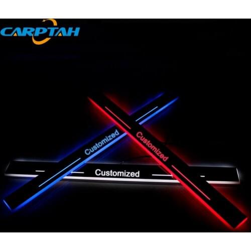 CARPTAH Trim Pedal Car Exterior Parts LED Door Sill Scuff Plate Pathway Dynamic Streamer light For Toyota C-HR CHR 2016 - 2018