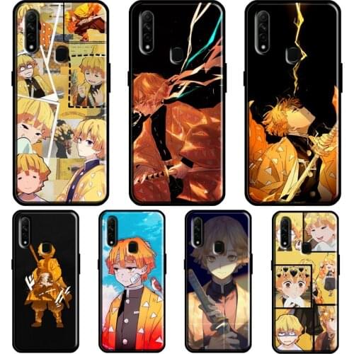 Agatsuma Zenitsu Kimetsu no Yaiba For OPPO A52 A72 Find X3 Pro Reno 2 Z A3S A5S A15 A83 A31 A53 A9 A5 2020 F5 F7 Phone Cover