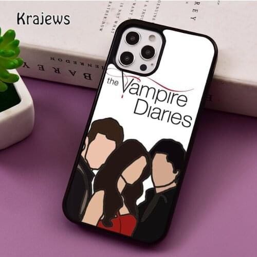 Vampire Diaries pattern phone Case For iPhone 5 SE 2020 6S 7 8 Plus 12 mini 11 Pro X XR XS Max Samsung S8 S9 S10 coque Cover