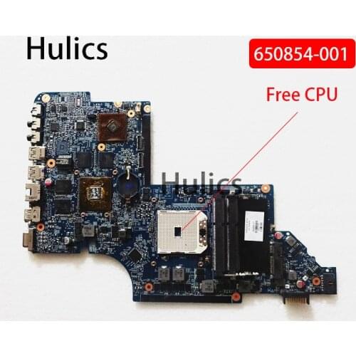 Hulics Original 650854-001 Main Board For HP Pavilion DV6 DV6-6000 Laptop Motherboard Socket fs1 DDR3 HD6750 1GB main board