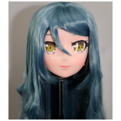 JW 33) BJD Cross Dressing Halloween Full Head Silicone Anime Fate Grand Order Mashu Kyrielight Cosplay Kigurumi Mask