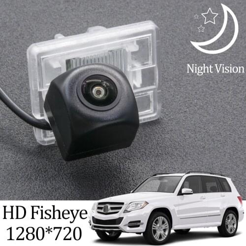 Owtosin HD 1280*720 Fisheye Rear View Camera For Mercedes-Benz GLK-Class X204 2012 2013 2014 2015 Car Reversing Backup Monitor