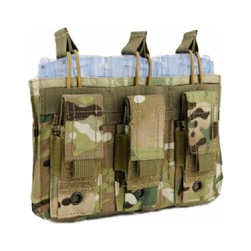 WoSporT Camouflage Tactical Triple Magazine Pouch MOLLE System Magazine Ammo Clip Bags Holder Pocket