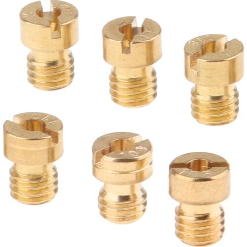 6x Slow Air Jet Carburetor Injector Nozzle Main Jet 105 108 110 112 115 118