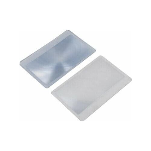 5 x Clear Frame Credit Card Reading Magnifier 3x Magnifying Wallet Loupe Lens