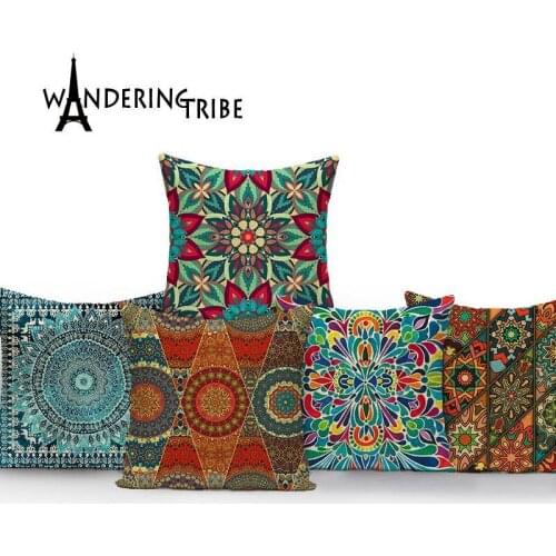 Geometric cover cushion colorful home decor cushions Custom linen cushion covers morocco decorative cushions pillow covers