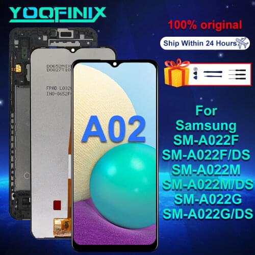 "6.5" Original For Samsung Galaxy A02 LCD Display Touch Screen Digitizer Display Replacement Parts For A022 A022F A022F/DS LCD