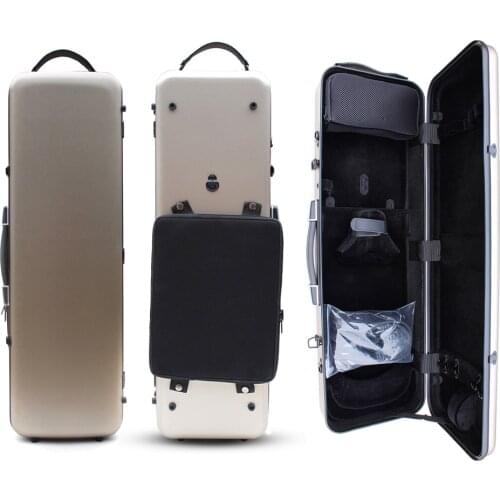 Professional 4/4 Violin Case Carbon Fiber Violin Box Strong Light Oblong Case Support 200kg Protect Violin #2