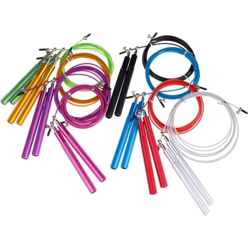 Adjustable Fitness Workout Training Jump Rope Universal ExerciseSteel Wire Universal Ball Bearings Jump Rope Equipment