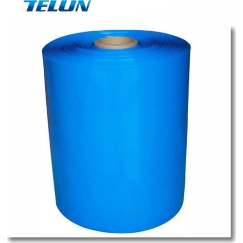 2m long 350mm width blue PVC heat shrinkable tube packaging film 18650 battery pack battery pack Cable Sleeve
