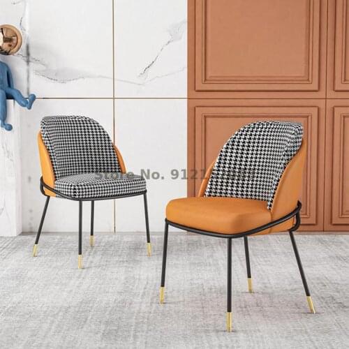 Nordic light luxury dining chair household makeup chair casual single ins net red chair simple modern desk chair