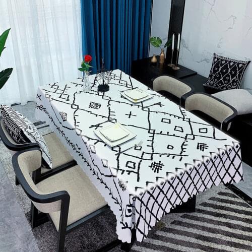 Waterproof Tablecloth Wedding Birthday Party Tablecloth Rectangular Table Covers Home Dining Tea Table Decoration Manteles Nappe