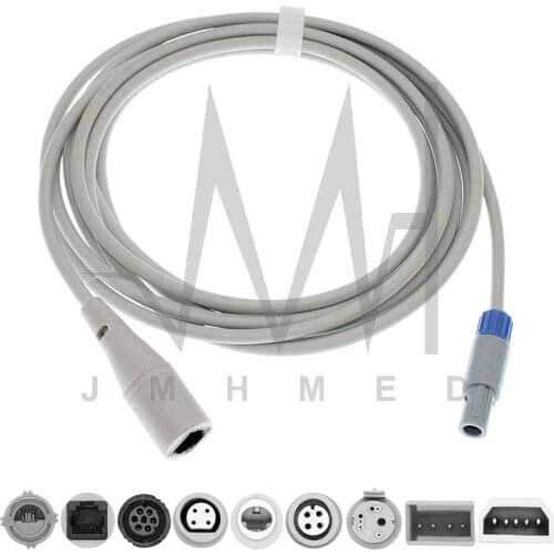 Compatible with 4Pin JJ-LEAD XDY-2003A/B Abbott,Uath,Edward,BD PVB IBP pressure transducer adapter cable