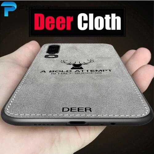 Fabric Deer Cloth TPU Case For Huawei P20 P30 Lite P Smart 2019 Z Honor 20 Pro 20s 10i 8X 9X 10 NOVA 3 3i 5 5T Cover Silicone