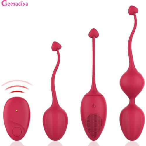 Wireleless Remote Control Kegel Ball Training vaginal Vibrator for Women Clitoral stimulation Vibrating Egg Sex toys For adult