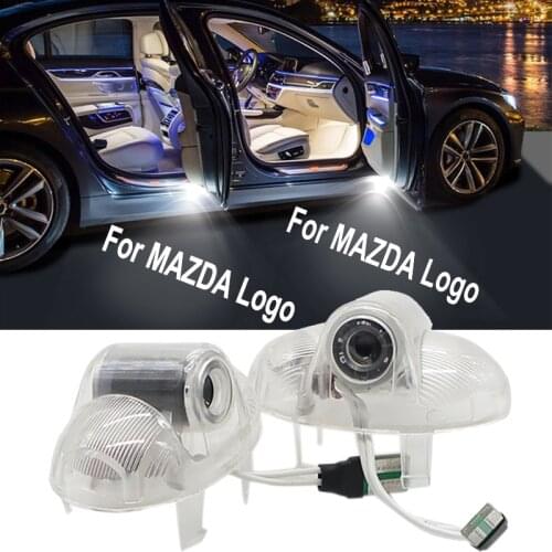 2-4 pcs Car Door Led Welcome Laser Projector Logo Light For Mazda RX8 CX9 8 6 A8 Ruiyi Badge Courtesy Lights 12V Car Styling