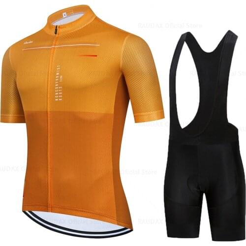 2021 Men Cycling Jersey Pro Team Raudax Cycling Clothing Quick Drying Racing Sport Mtb Bicycle Jersey Bike Uniform Triathlon