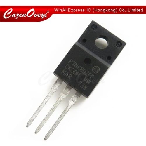 5pcs/lot P7NK80 P7NK80ZFP STP7NK80ZFP p7nk 80 nk80 TO-220F 800V 1.5OHM 5.2A In Stock