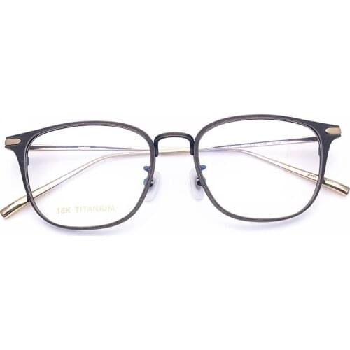 Belight Optical Brand Design 18K Titanium Retro Spectacle Frame Men Women Prescription Eyeglasses Optical Eyewear FN-17