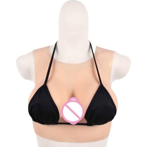 One-piece Artificial Breast Transvestites Artificial Breast Inserting Breast Latex Underwear Synthetic Leather Men Corset