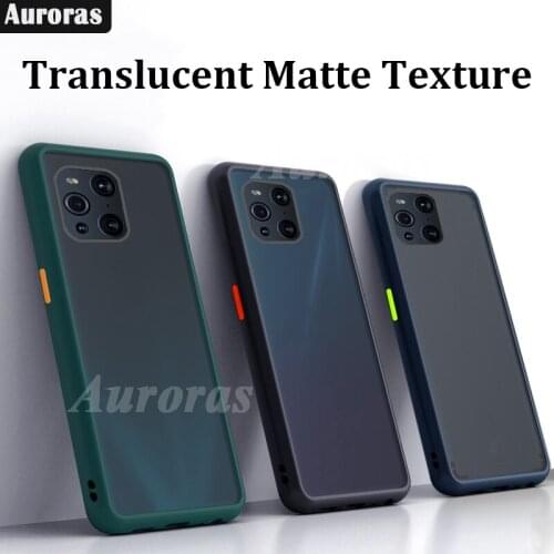 Auroras For OPPO Find X3 Pro Case Matte Hard Cover Translucent Skin Shockproof Case For Find X3 Lite Find X3 NEO Cover
