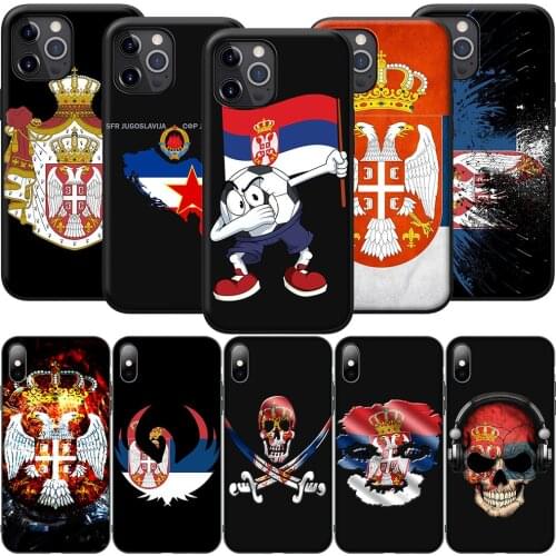 GX215 Serbia Flag Silicone Soft Case for iPhone 12 Mini 11 Pro XS Max XR X 8 7 6 6S Plus 5 5S SE 2020