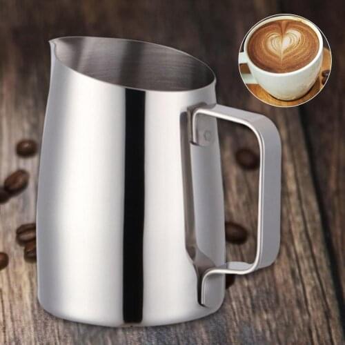 Stainless Steel Frothing Coffee Pitcher Pull Flower Cup Cappuccino Milk Pot Espresso Cups Latte Art Milk Frother Frothing Jug