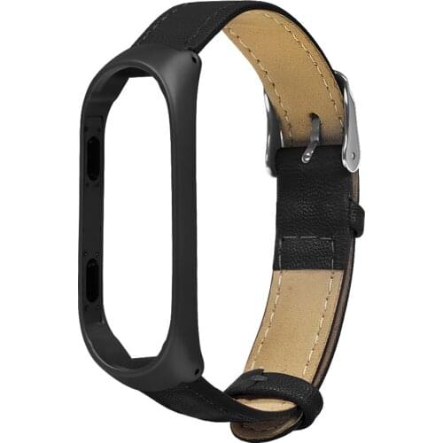 For Mi Band 3 Bracelet Wrist Strap Leather For Xiaomi Mi Band 3 Screwless Strap Band Replace Wristband for Mi Band 3 Pulseira