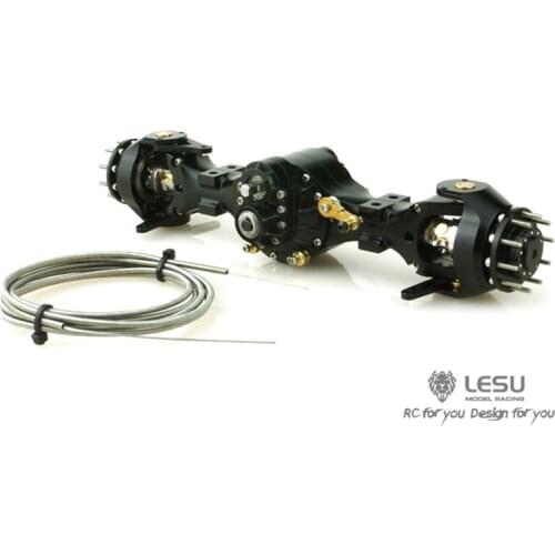 LESU 1/16 RC Tractor Truck Bru Metal Flange Front Through Axle with Differential TH16660-SMT3