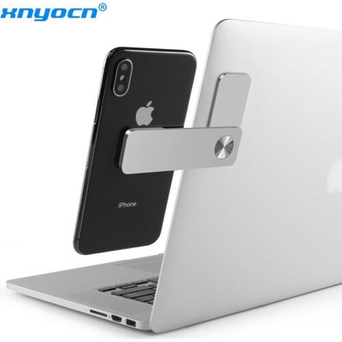Xnyocn NEW Magnetic Phone Holder For iPhone 12 Pro Max Metal Laptop Phone Stand Screen Support Holder Side Mount Connect Tablets
