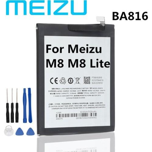 New Original 3200mAh BA816 Battery For Meizu M8 Lite/V8/M816H/M816Q/Phone High Quality Battery+Tracking Number