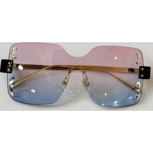 2021 Sunglasses Women Rimless Retro e Luxury Brand Sun Glasses For Female Vintage Alloy Eyeglasses Oculos De Sol