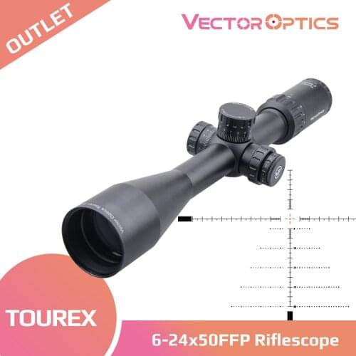 Vector Optics 6-24x50FFP 1/4MOA Riflescope For Hunting Tourex 4-16x44FFP Rifle Scope Fully-Multi Coated Optical Scope Lens Sight