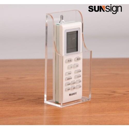 Wholesale Wall-mounted Transparent Acrylic Storage Box/Remote Control Holder for Hotel/Bedroom/Office