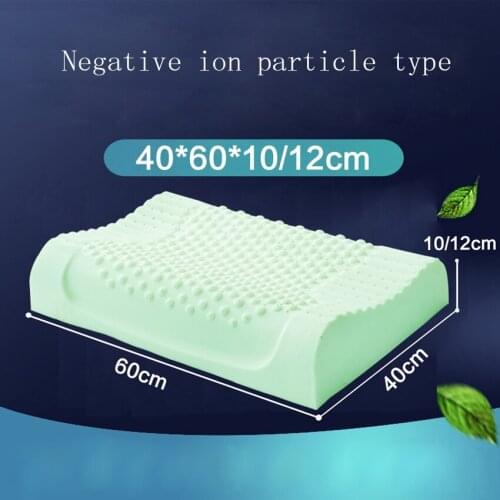 Memory Orthopedic Pillow to Sleep 95% Natural Latex Neck Fiber Slow Rebound Soft Pillow Massager Cervical Health Care Pillow