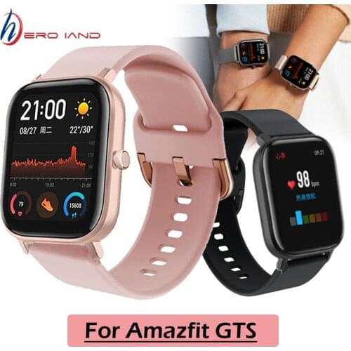 10 colors Soft Silicone Strap for Xiaomi Amazfit GTS Smart Wristband for Huami Amazfit GTR 42mm bip Youth Wrist Strap Bracelet