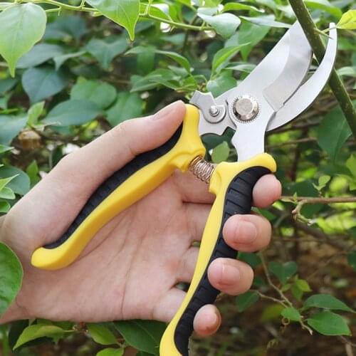 Cut secateur cutter bonsai Shrub trim Hand Branch Scissor pruning bypass Orchard graft Plant tree anvil tool pruner Shear Garden