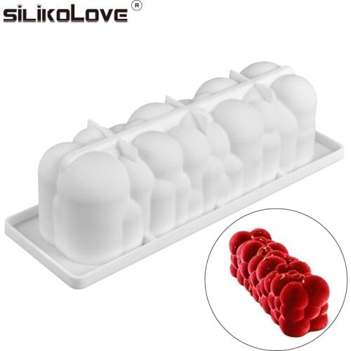 SILIKOLOVE 3D Cloud Series Silicone Mold Art Cake Mould DIY Homemade Baking Tools Bubble Spiral Desserts Mousse Mold