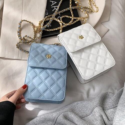 2021 Women Fashion Shoulder Messenger Bags Mini PU Leather Handbags and Purse Female Cell Phone Pocket Bag Ladies Crossbody Bags