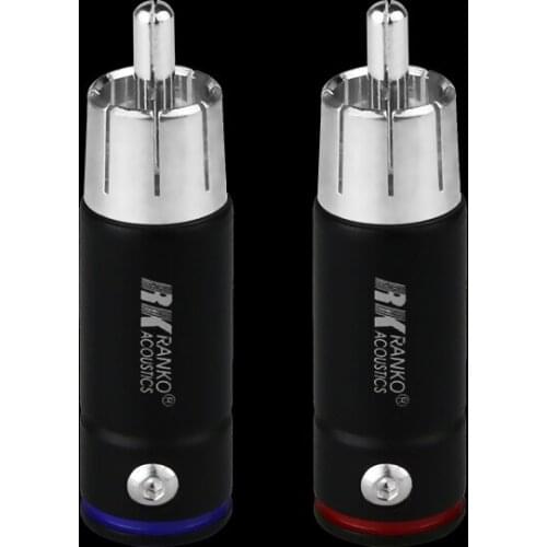 RANKO ACOUSTICS RCA-200S Silver-Plated Red Copper High-Performance Copper Housing RCA Connector