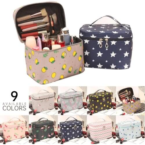 Women Makeup Bag Outdoor Portable Storage Bag Toiletries Organize Cosmetic Cases Zipper Waterproof Female Travel Make Up Cases