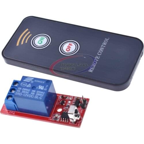12V 1 Channel Infrared Switch Relay Driving Module Board Remote Controller UPD6122 NED Coding Module
