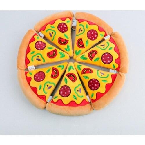 1PC 2020 New Pet Plush Toy Simulation Pizza Burger Steak Cute Funny Pets Sound Dogs Toys Pet Sound Dog Toys Product Cat Supplies