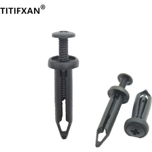 10PCS Folded Lined Medium Bumper Thick Expanded Snap Clamp For Ford Mustang F-150 SVT Raptor Saturn Plastic Fastener