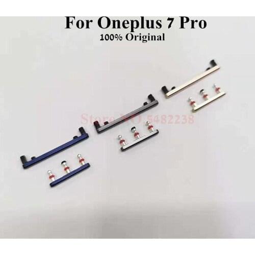 100% Original Power Volume Side Buttons For Oneplus 7 pro 1+7 pro Power switch ON OFF side keys Replacement parts