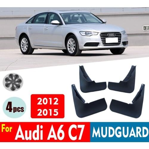 2012-2015 Mudflaps FOR Audi A6 C7 Mudguards Fender Mud Flap Guard Splash Mudguard Car Accessories Auto Styline Front Rear 4pcs