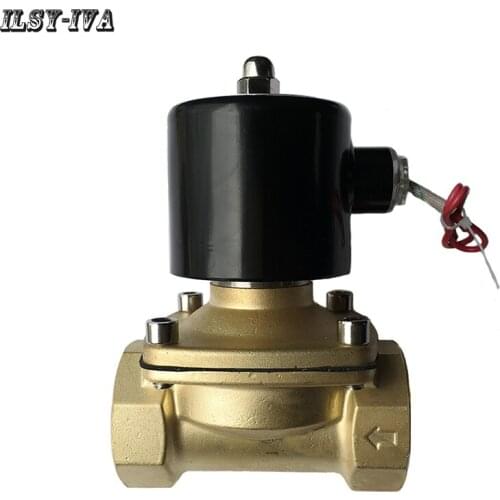 2017 new DN50 DC24V brass Normally closed Solenoid valve