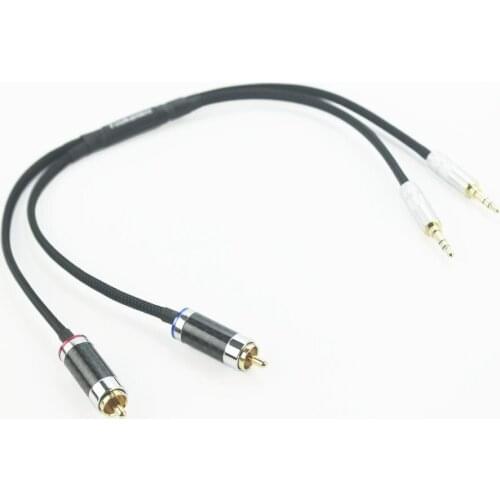 2 x 3.5mm to RCA Audio Adapter Headphone Audio Adapter Cable 1 FT 0.3M for PHA-3