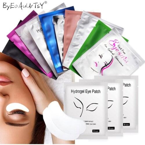 50Pairs Eyelash Extension Paper Patches Lint Hydrating Lash Extension Pillow Sticker Under Eye Pads Eyelash Makeup Tools